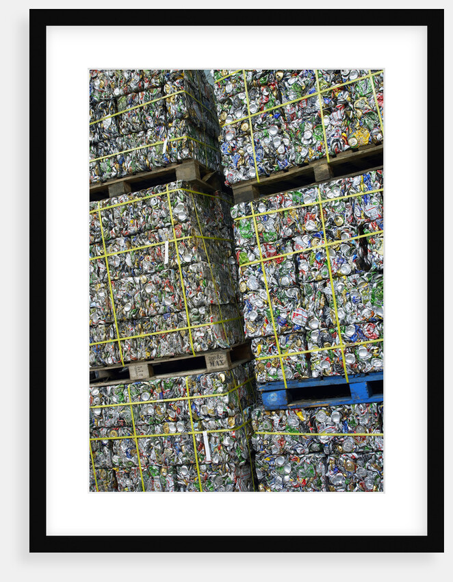 Bales of Crushed Aluminum Cans by Anonymous
