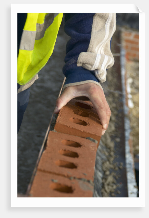 Bricklayer at Work by Anonymous