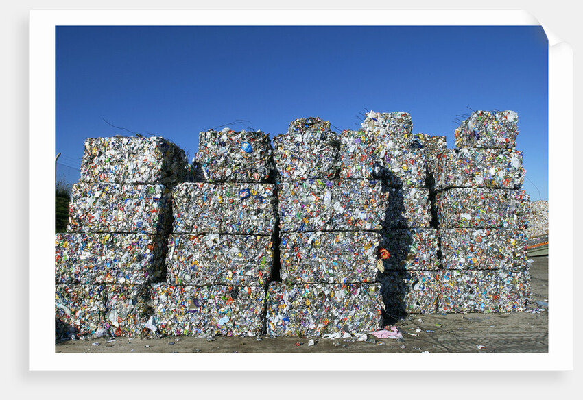 Stack of Bales at Recycling Center by Anonymous