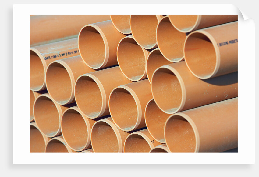 Stack of Drain Pipes by Anonymous