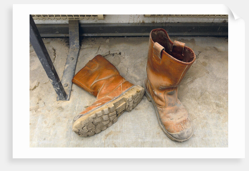 Safety Boots in Changing Room by Anonymous