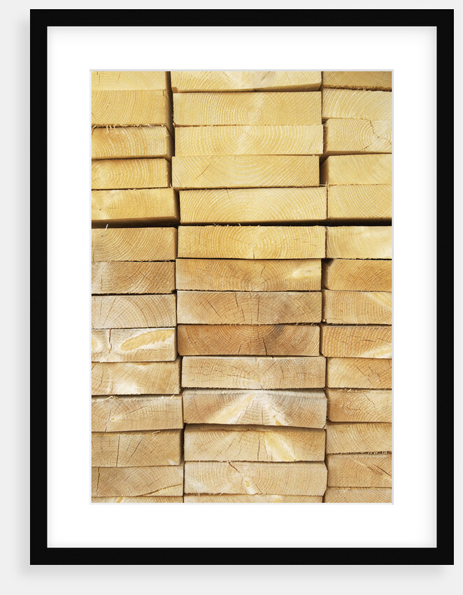 Stack of Planks in Lumberyard by Anonymous