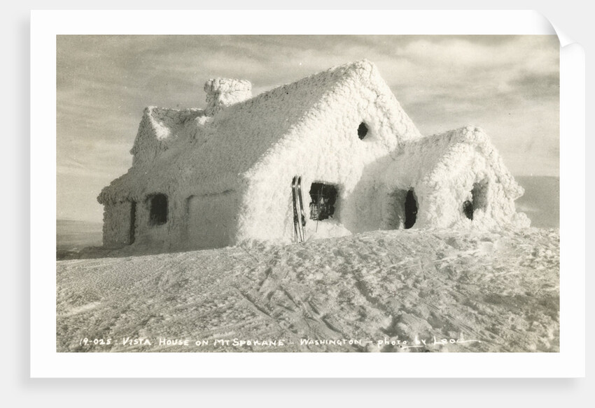 Ski Chalet Covered in Snow by Anonymous