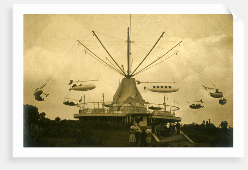 A "Flying Machine" Ride at Battersea Amusement Park, England by Anonymous