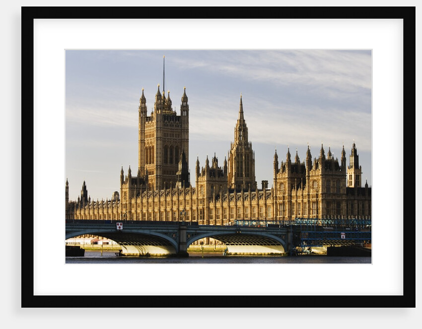 Houses of Parliament and Westminster Bridge by Anonymous