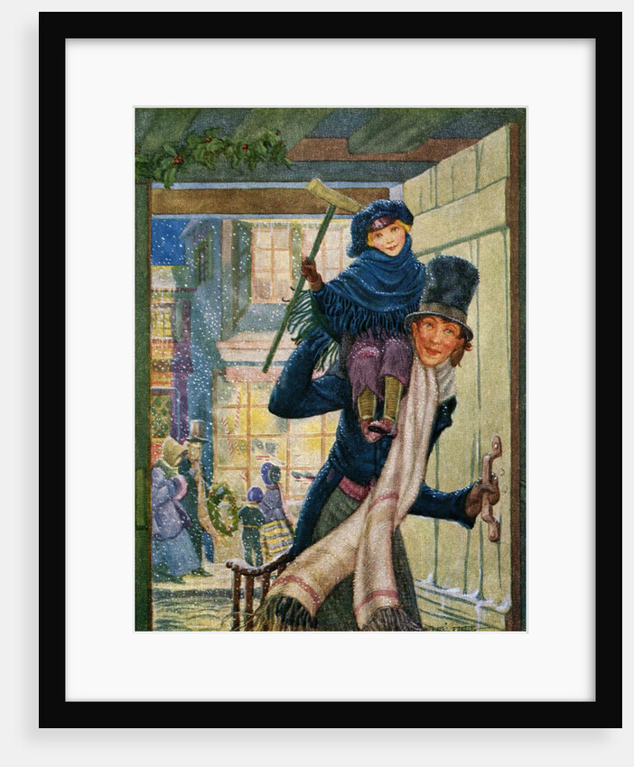 Bob Cratchet and Tiny Tim by Hazel Frazee