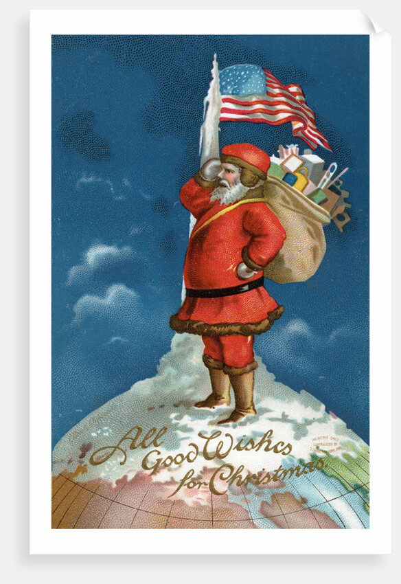 All Good Wishes for Christmas Postcard by Anonymous