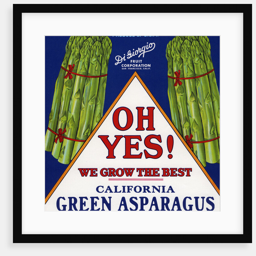 Oh Yes! We Grow the Best Product Label by Anonymous