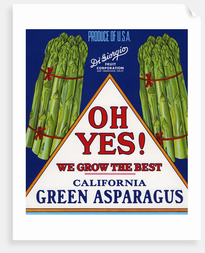 Oh Yes! We Grow the Best Product Label by Anonymous