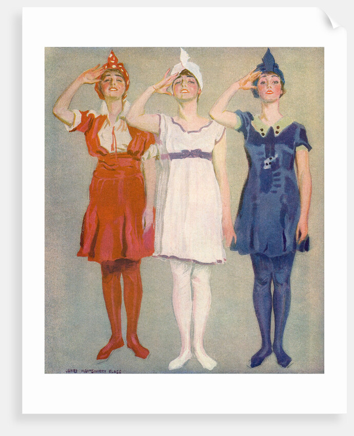 Our Flagg Girls: Three Cheers for the Red, White and Blue! by James Montgomery Flagg