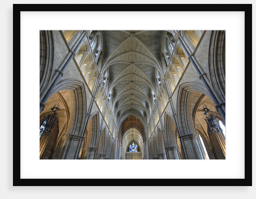 Nave of Southwark Cathedral in London by Anonymous