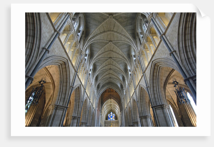 Nave of Southwark Cathedral in London by Anonymous