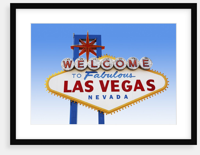 Las Vegas Welcome Road Sign by Anonymous
