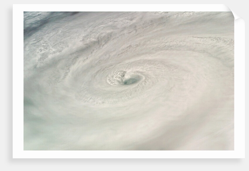 Eye of Hurricane Dean Seen from Space by Anonymous