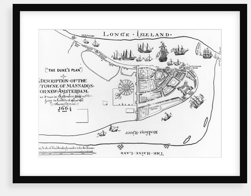 Early New York Map by Anonymous