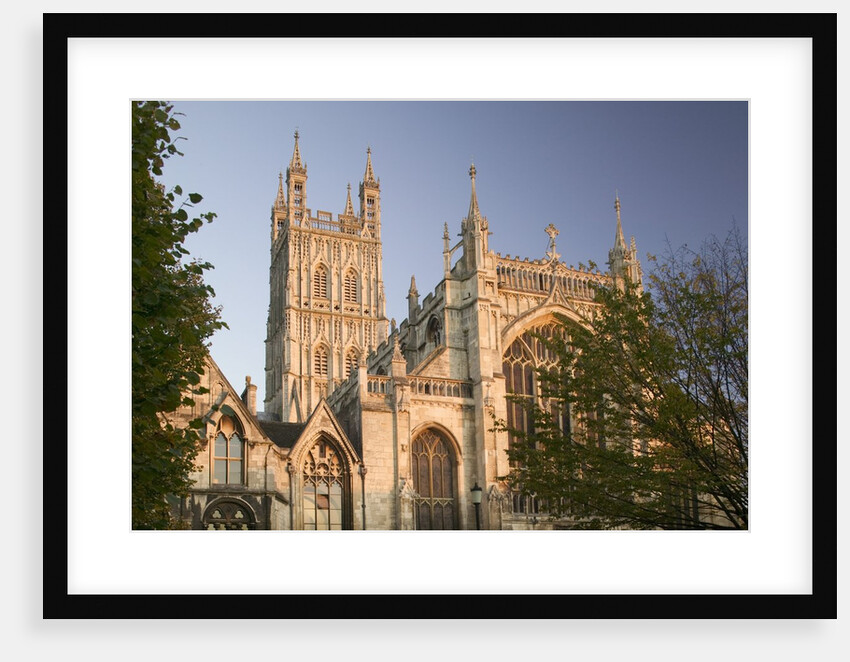 West Facade of Gloucester Cathedral at Dusk by Anonymous