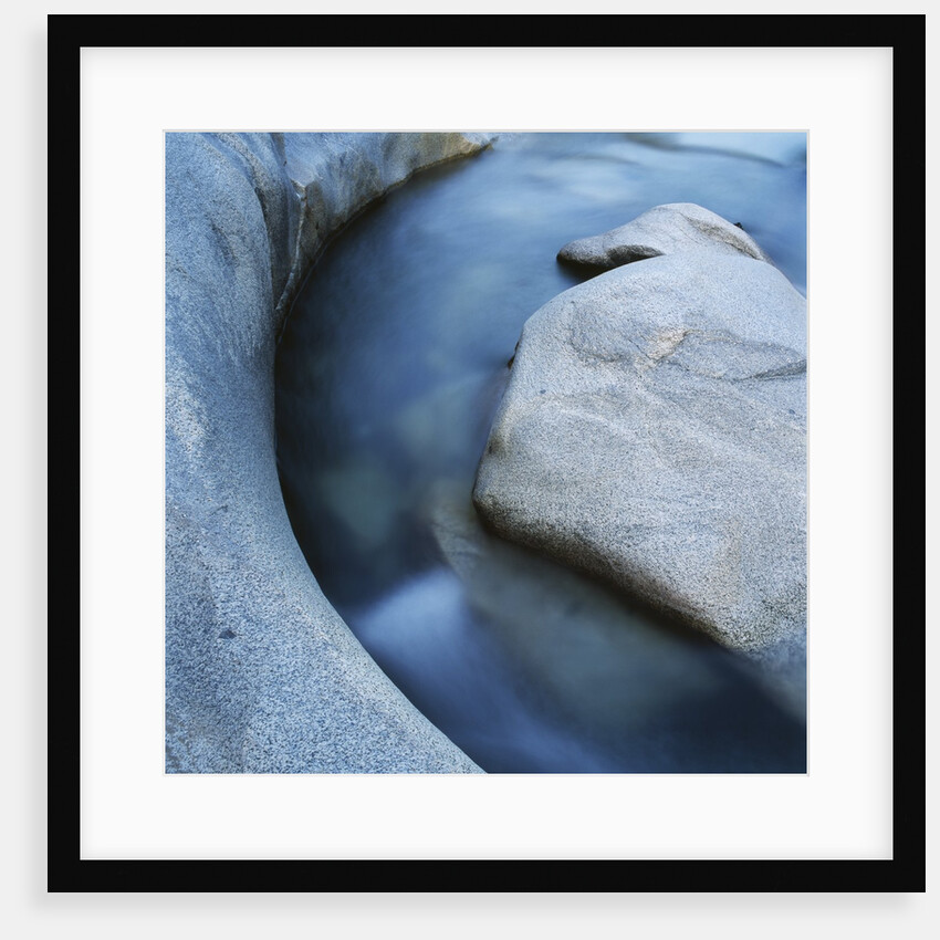 River Flowing Through Rocks by Anonymous