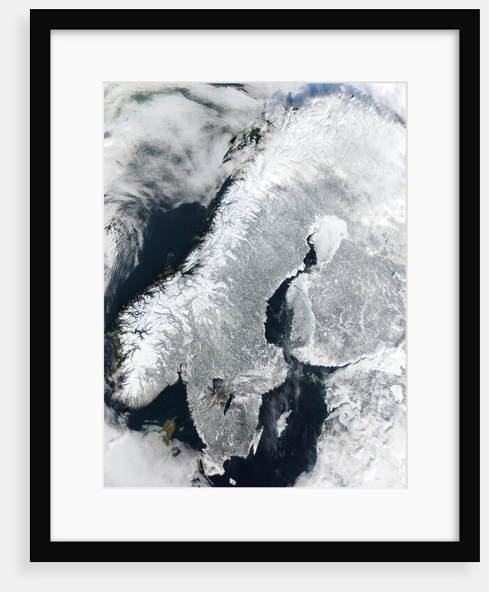 Scandinavian Peninsula in Winter by Anonymous