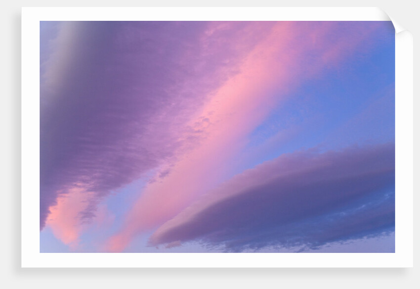 Lenticular Clouds at Sunset by Anonymous
