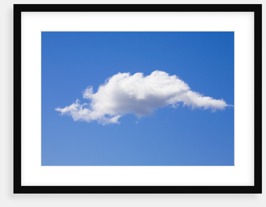 Single Cumulus Cloud in Blue Sky by Anonymous