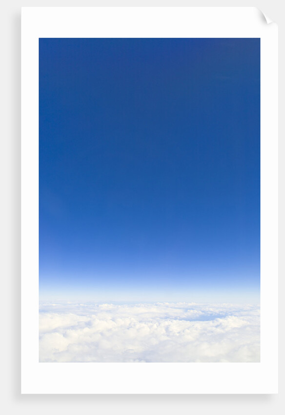 Clear Sky above Cumulus Clouds by Anonymous