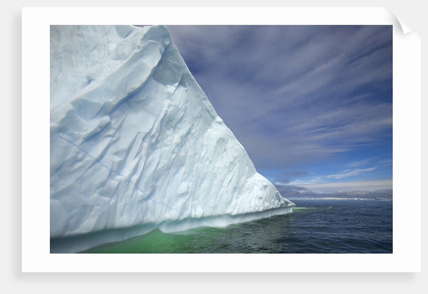 Massive Iceberg Floating in Sea by Anonymous