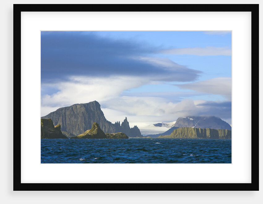 Dramatic Mountain Range Rising from Coast by Anonymous