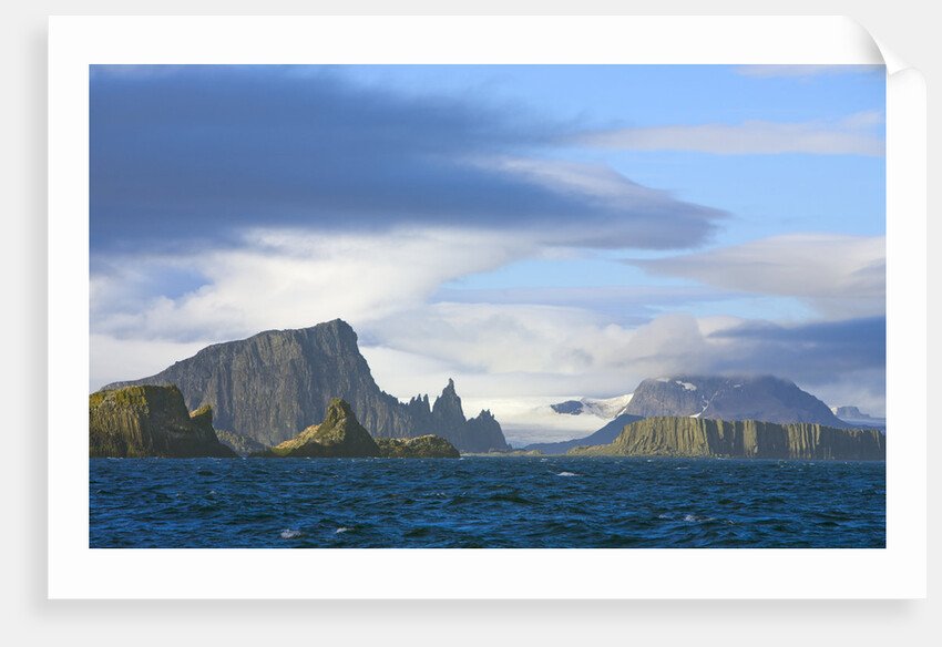 Dramatic Mountain Range Rising from Coast by Anonymous