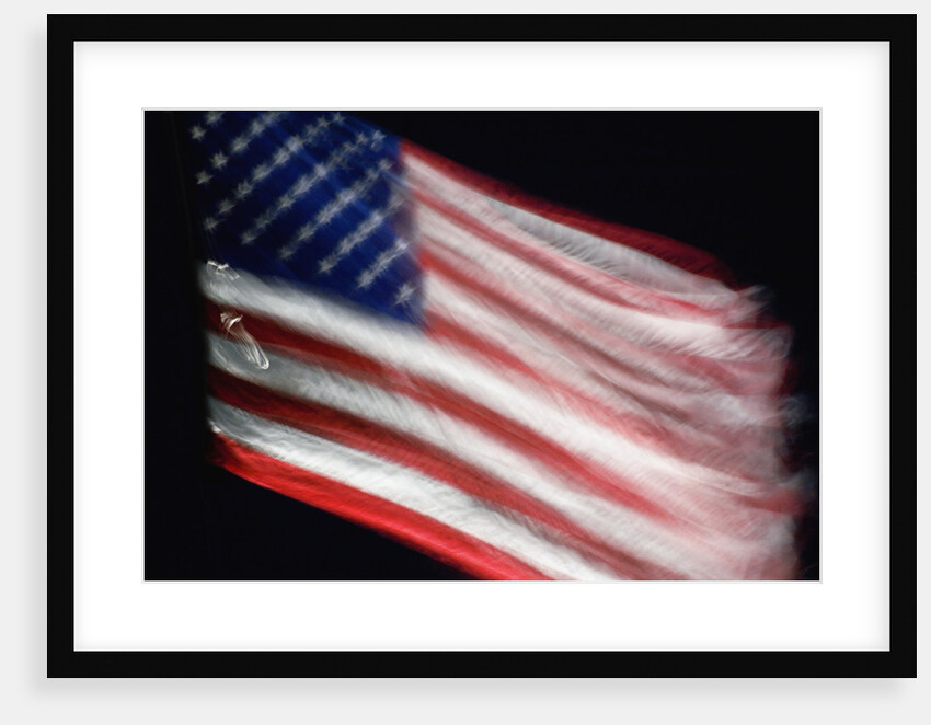 US Flag at Night by Anonymous