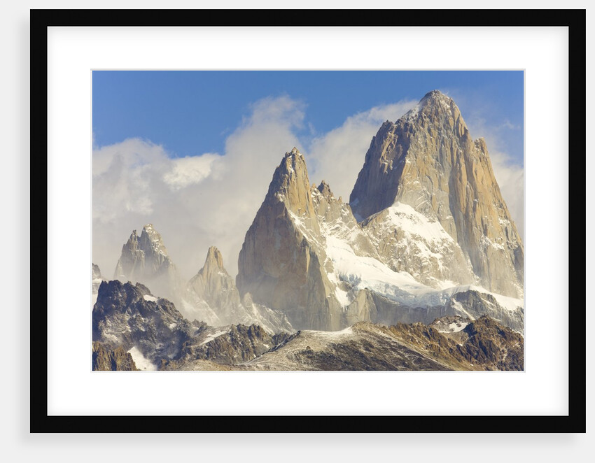 Fitzroy Massif and Cumulus Clouds by Anonymous