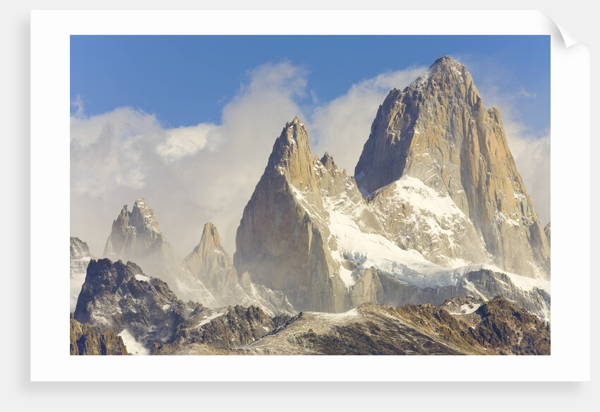 Fitzroy Massif and Cumulus Clouds by Anonymous
