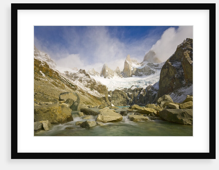 Mountain Stream Rapids in Los Glaciares National Park by Anonymous