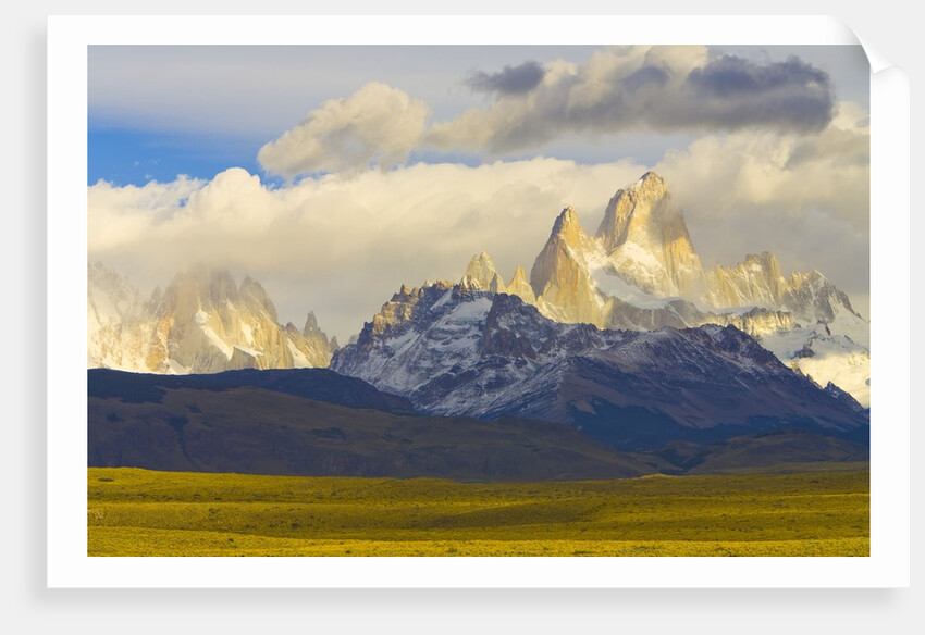 Colorful Cumulus Clouds Above Fitzroy Massif at Sunrise by Anonymous