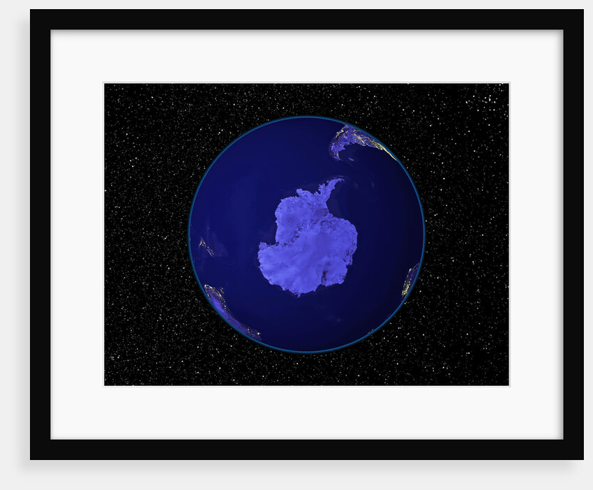 Dark View of Earth Centered on Antarctica by Anonymous