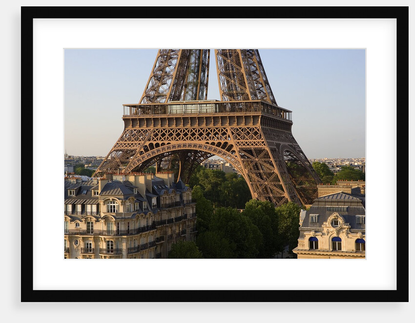 Eiffel Tower and Apartment Buildings by Anonymous