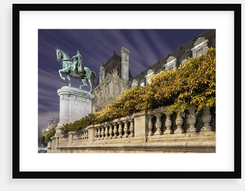 Equestrian Statue Outside Hotel de Ville by Anonymous