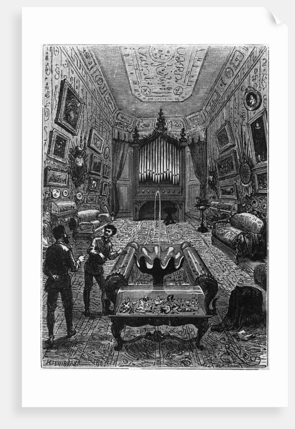 'Twenty Thousand Leagues Under the Sea,' Interior of the submarine by Anonymous