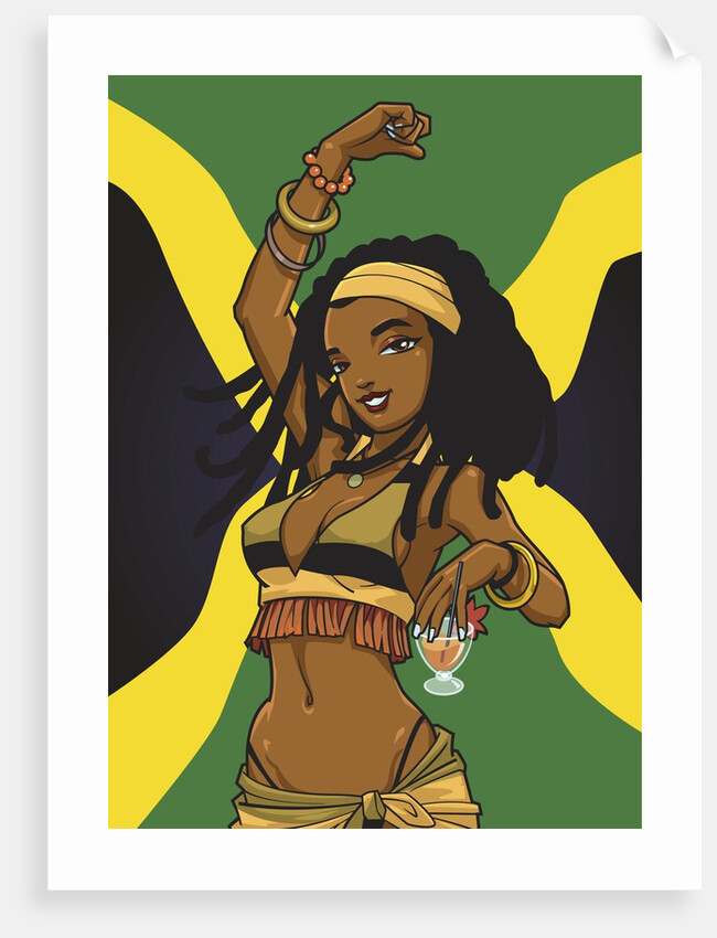 Jamaican Anime Girl by Anonymous