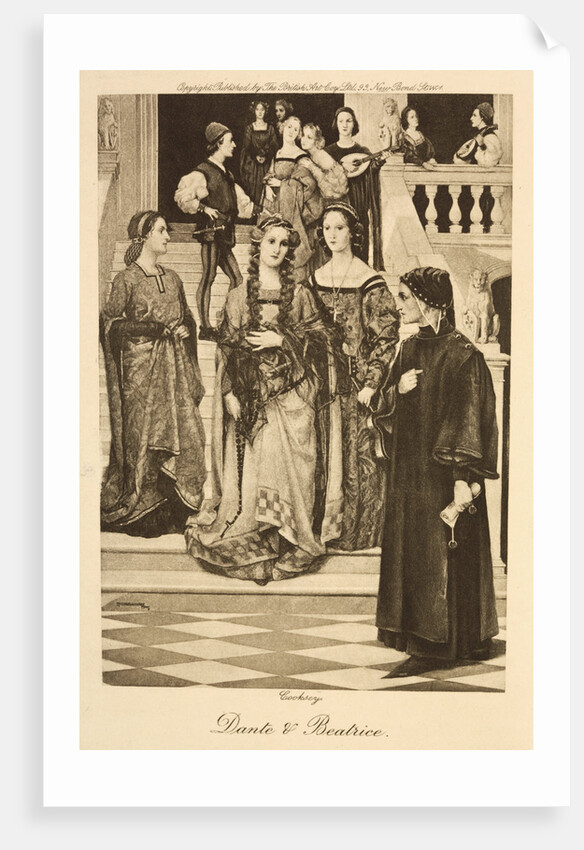 Illustration of Dante and Beatrice by Anonymous