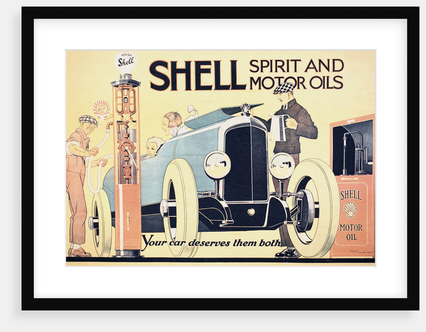 Shell Spirit and Motor Oils Poster by Rene Vincent