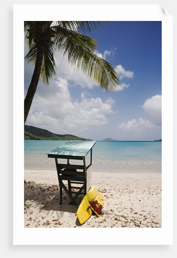 Lifeguard Station on Beach on Magens Bay by Anonymous