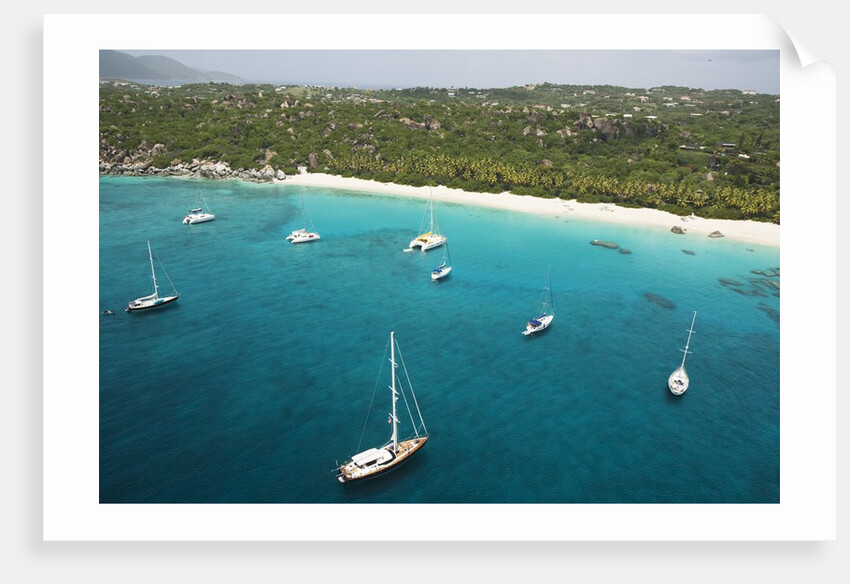 Sailboats on South End of Virgin Gorda by Anonymous