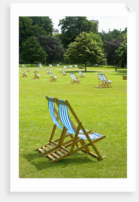 Deck Chairs in St. James Park by Anonymous