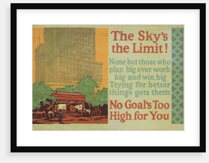 The Sky's the Limit! Illustration by Anonymous