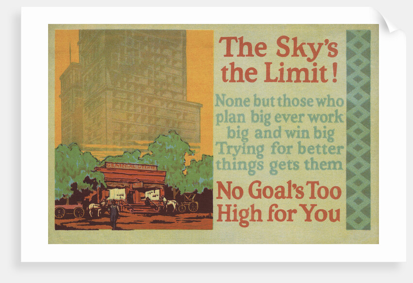 The Sky's the Limit! Illustration by Anonymous