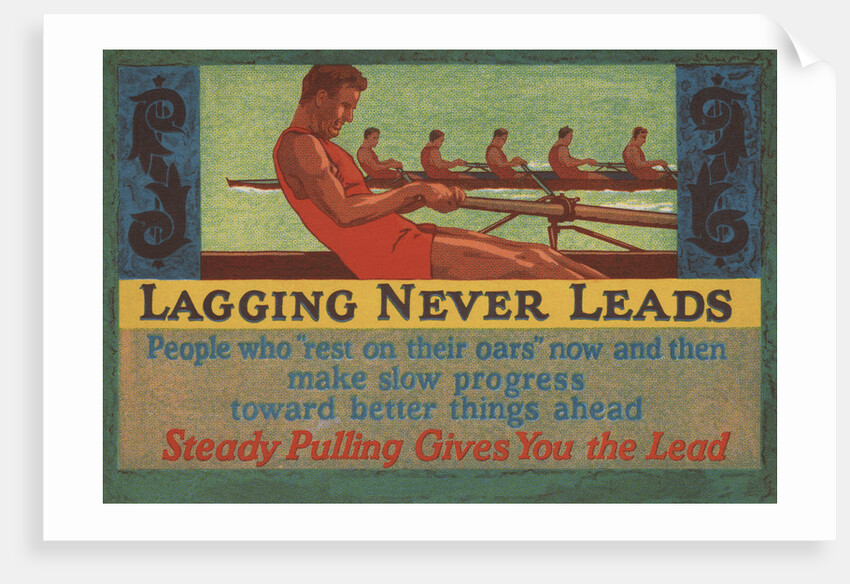 Lagging Never Leads Illustration by Anonymous