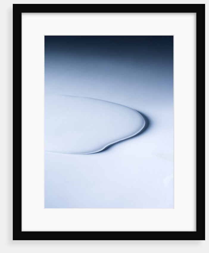 Puddle of white liquid by Anonymous