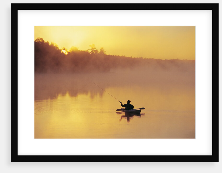 Fly-fishing in Lake Muskoka, Ontario by Anonymous