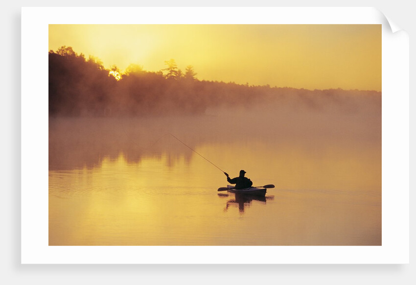 Fly-fishing in Lake Muskoka, Ontario by Anonymous