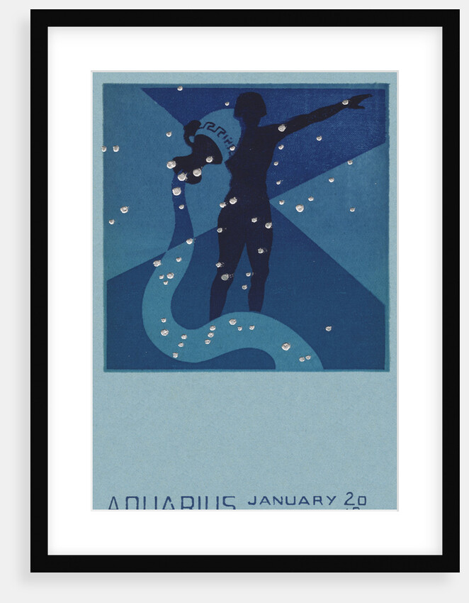 Aquarius Postcard by Paul Dubosclard